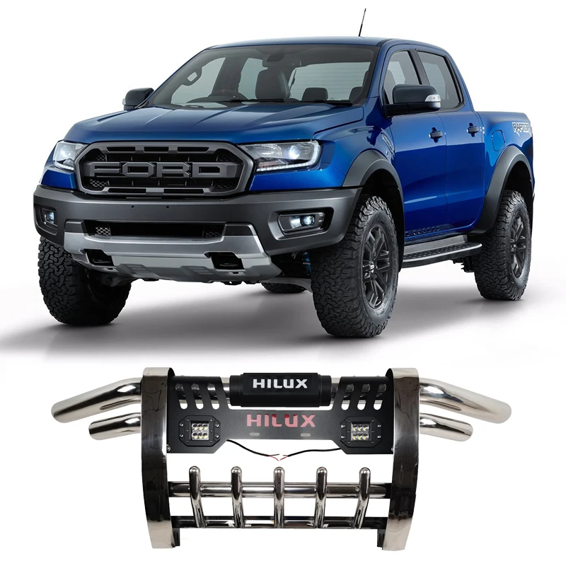 Pick Up Truck Car 4X4 Accessories Auto Body Systems Steel Front Rear Bumpers Bull Bar For Isuzu Dmax  Ford Ranger Raptor 2019+