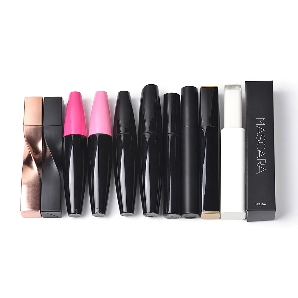 unique radiant rainbow color black ink 4d silk fiber vegan volume boost mascara