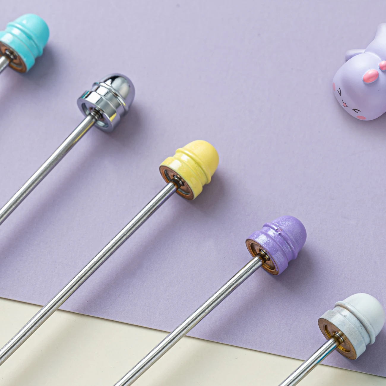 Multi-color Selection Metal Ballpoint DIY Pen Hot Sale Add a Bead Ball pen Beadable Metal Pen