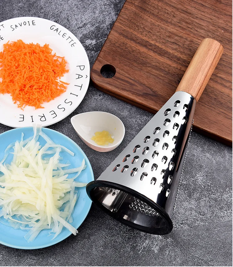 New Style 3 Sides Kichen Accessories Multi Function Kitchen Vegetable Fruit Grater  Stainless Steel Cheese Grater