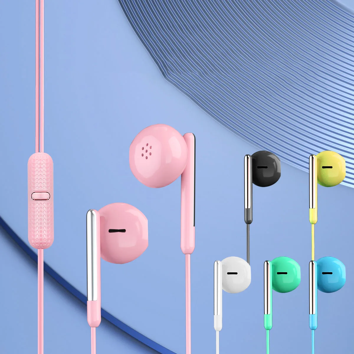 Multifunctional Universal 8 In 1 China Low Price 3.5mm in ear Wired Earphone Headphone Headset