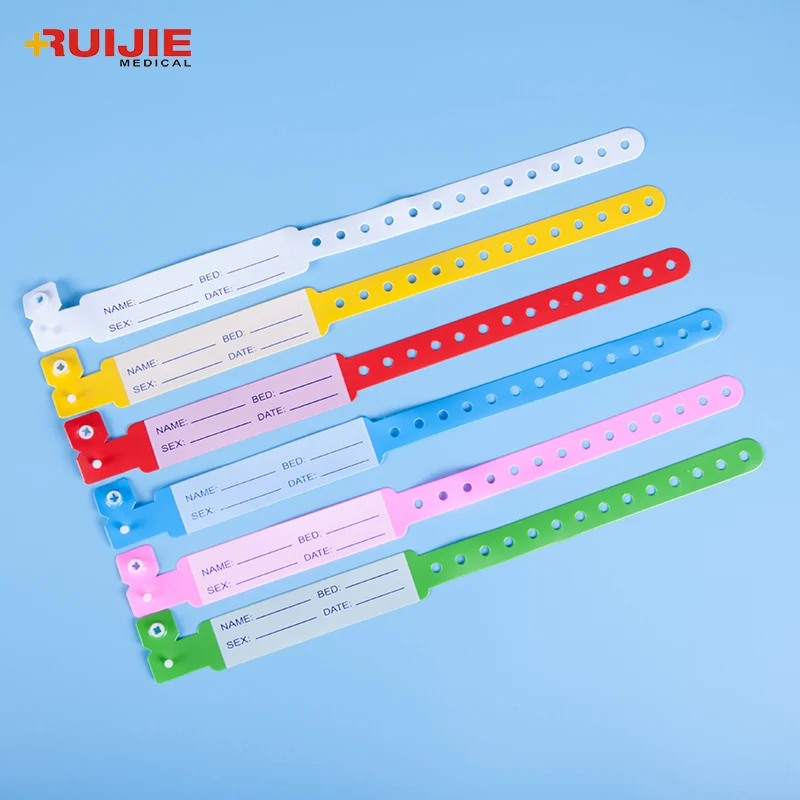 Waterproof Adult Baby Hospital Medical Plastic Patient Id Bracelet