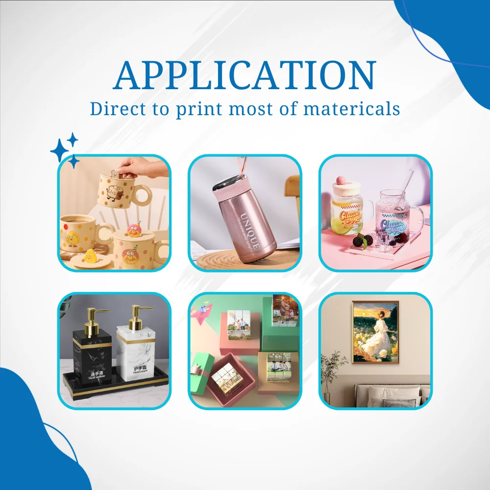 Erasmart Desktop Small 3545 Inkjet Printer Flatbed Bottle Phone Case Printing Machine Digital A3 Uv Printer For Small Business