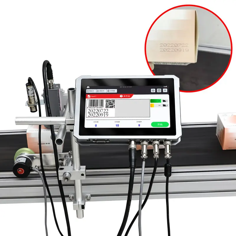 Online Automatic Code Jet Printer Date Batch Number Packaging  Inkjet Printing Machine