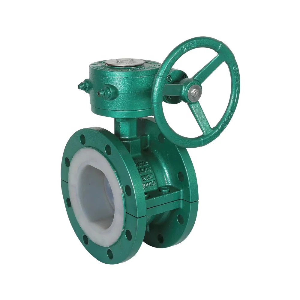 Stainless steel  fluorine lining corrosion resistant up and down spreading manual electric pneumatic ball valve