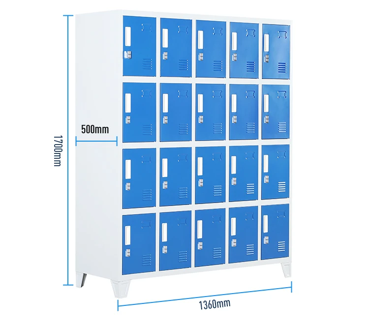 20 дверной металлический шкафчик для ног, детский школьный стальной шкафчик