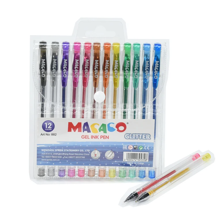 Ручка с гелевыми чернилами для плавного письма 0 7 мм набор гелевых чернил школы и