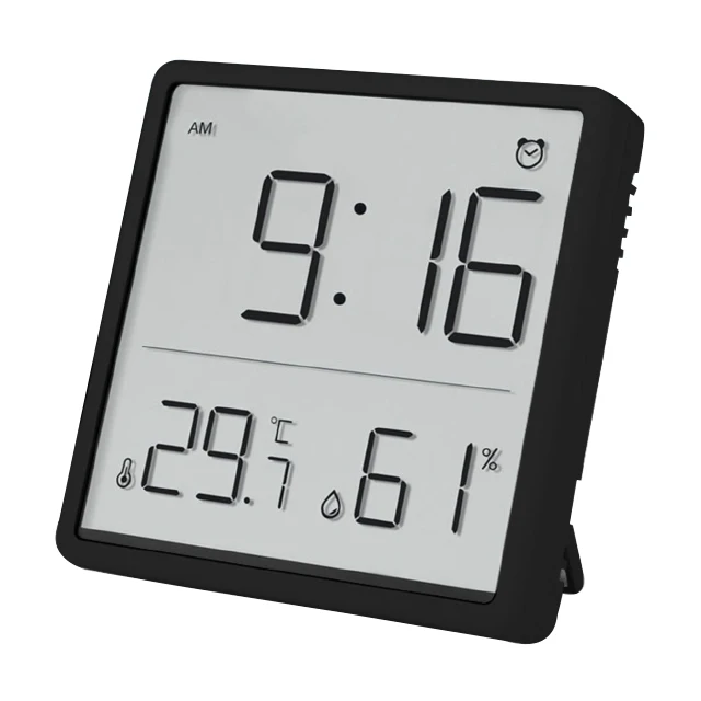 Household thermometer and hygrometer alarm clock simple LCD electronic clock baby room