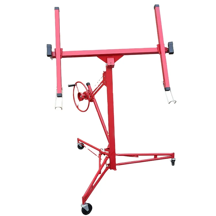Easy To Use Manual Jack Lifter Construction Tools Drywall Hoist Lift Drywall Panel Lift With Subplate