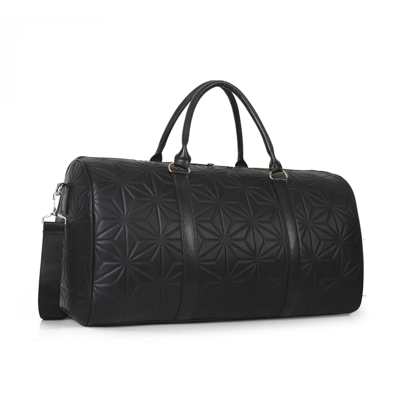 High Quality Custom OEM Travel Mens Leather Duffel Bag Waterproof PU Leather Luxury Travel Bags Weekend Overnight Bag