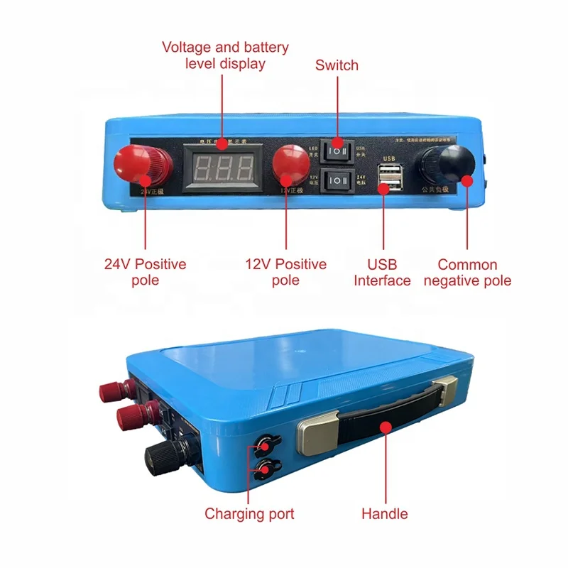 Voltup 12v Battery Car Start Battery Jump Starter Car 12/24v Jump Starter