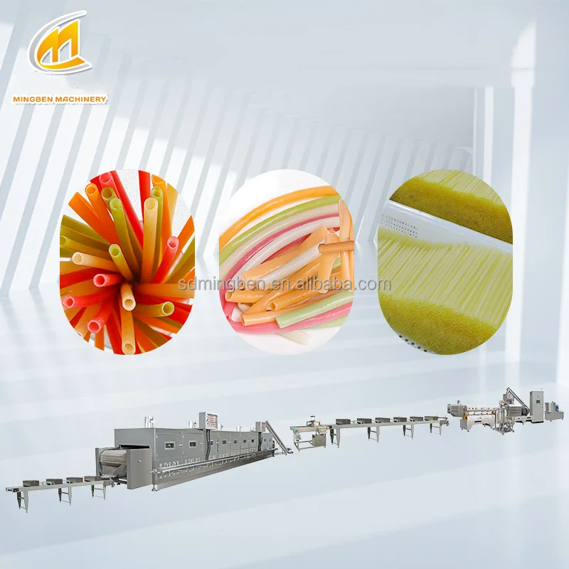 High Speed Extruder Machine to Make Plastic Food Grade Reusable Rotary Thread Straw PLA PP Hard Straight Tubularis Two-Colors