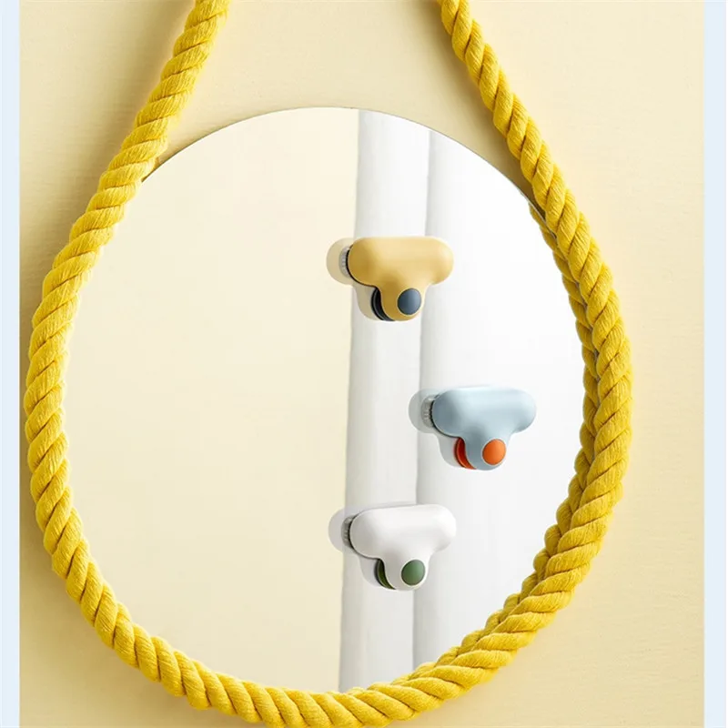 Cleaning squeegee for shower Mirror Suction Wall T shaped Mirror Glass Cleaning Drying Descaling Cleaner