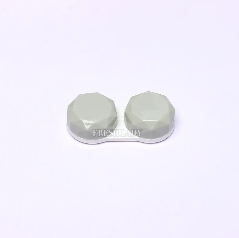 Fresh lady wholesale color eye lentes de contacto contact lens cases duck model