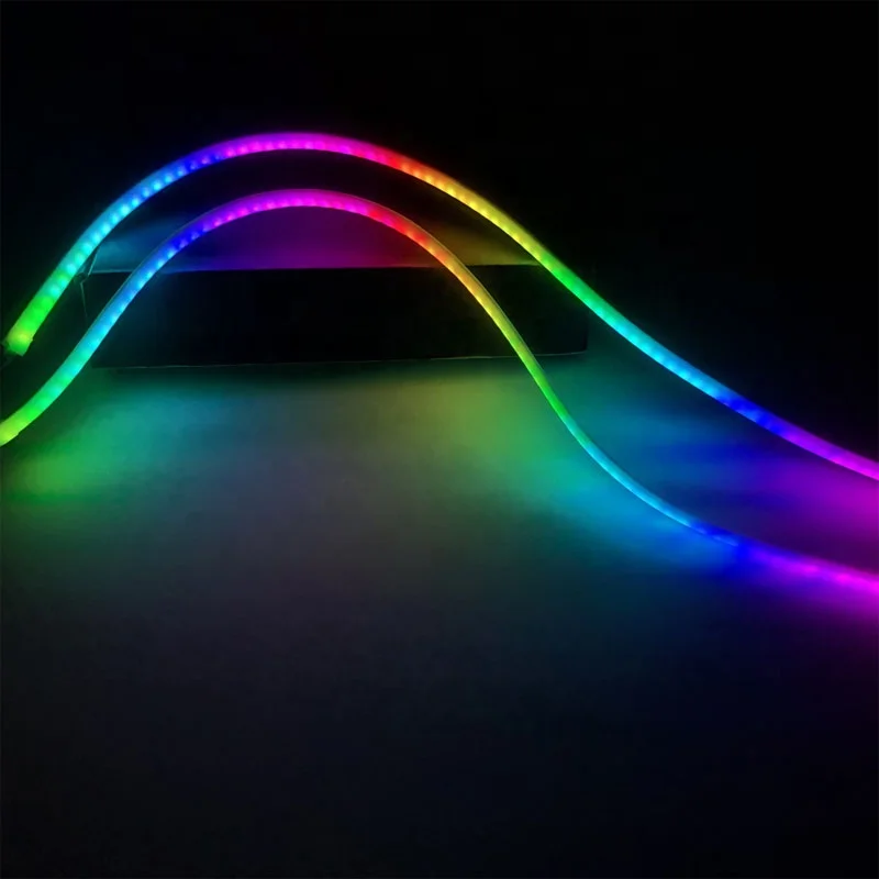 automotive led lighting SK6812 chasing RGB flexible strip drl sequential light