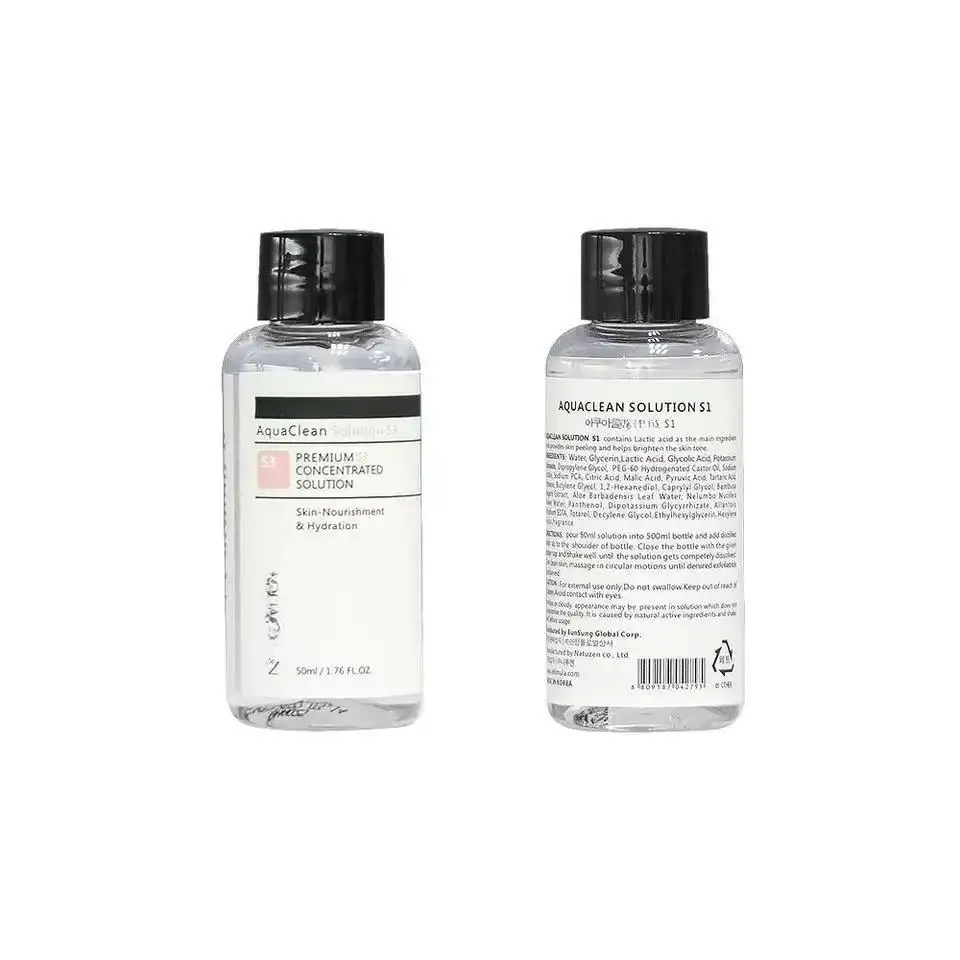 Aqua Clean Peeling Facial Solution S1 S2 S3 Serum Essence For Hydra Dermabrasion Skin Care Beauty Blackhead Wrinkle Removal