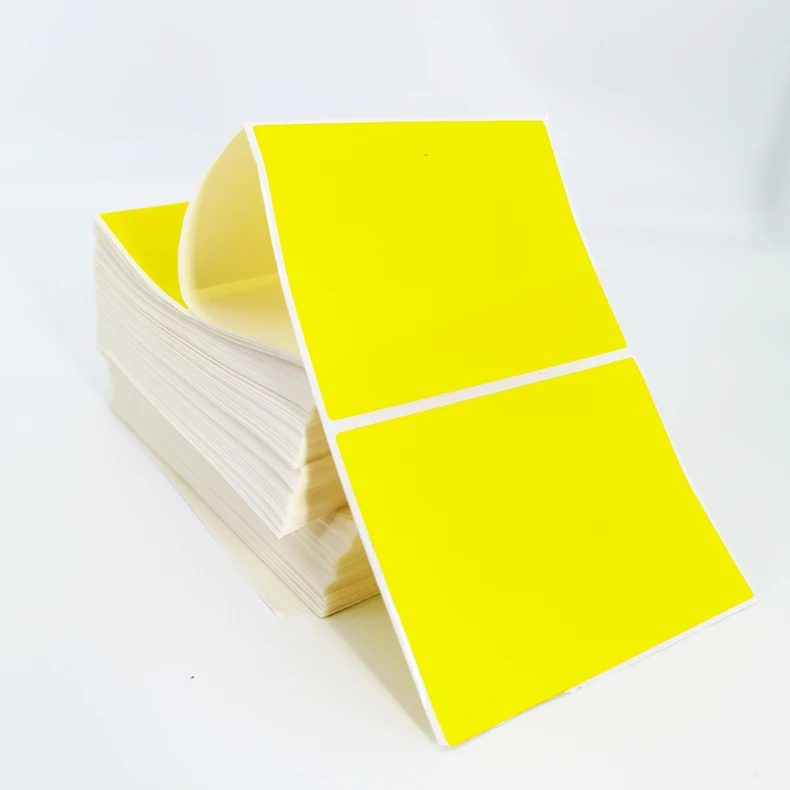 Custom  Roll Direct Thermal 4x6 Labels 100x150 Shipping Labels Printer Blue Color Thermal Stickers