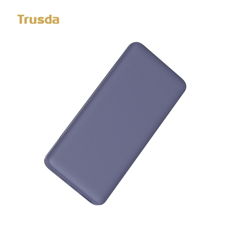 
Trusda CP4 Ultra slim popular 15000mah PD 18W fast charge power bank dual output 5 colours for optional 