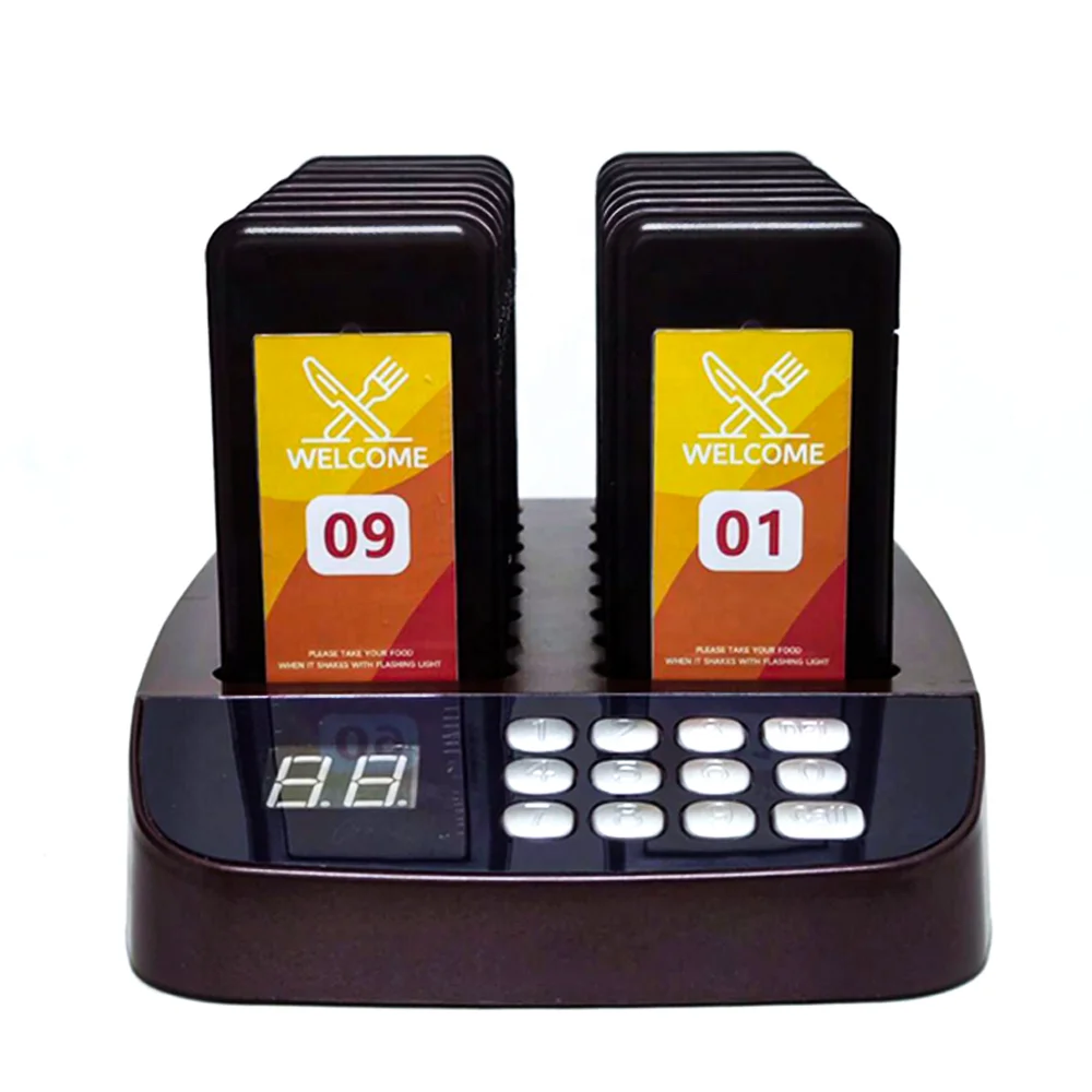 Vibrator Service Buzzer Waiter Beeper Table Numbers Wireless Restaurant Guest Pager System