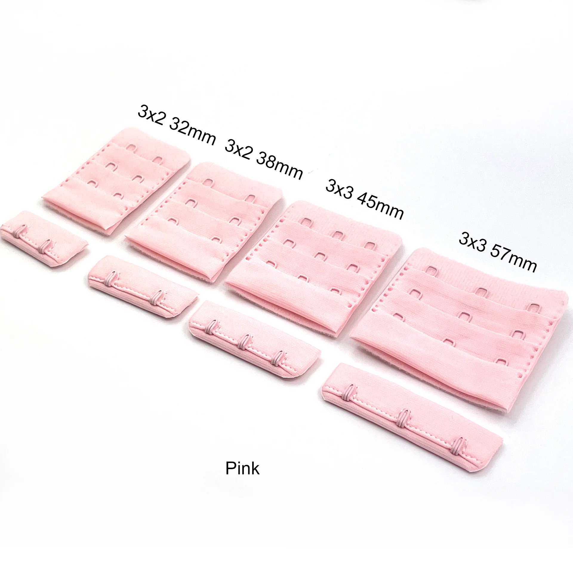 Bra back fastener bra strap hook and eye closure