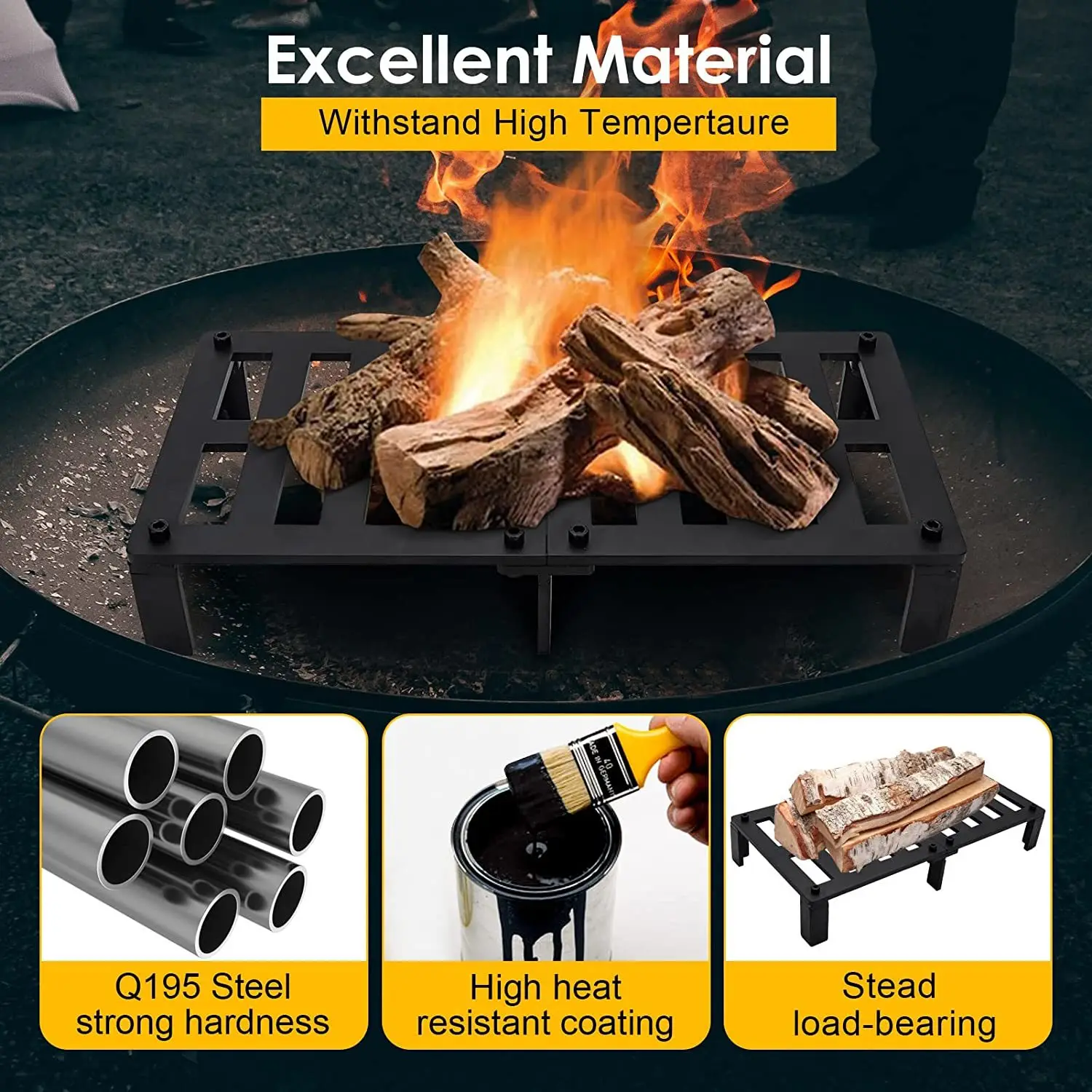 BQ Charcoal Grill Outdoor Cooking Patio Backyard Garden Lawn Camping Picnic steel Barbecue Grill