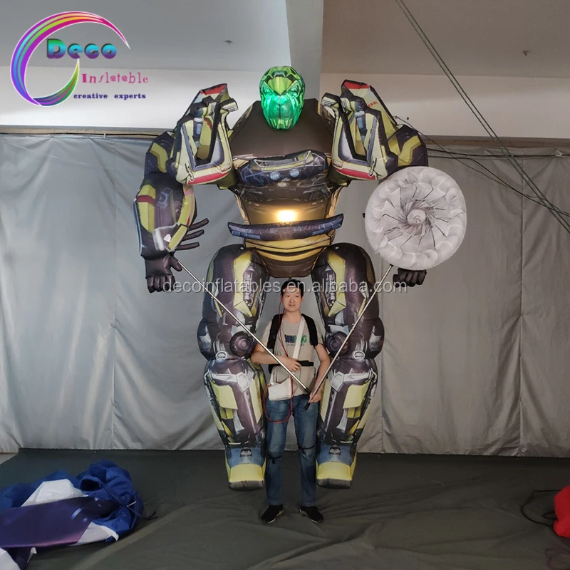 Custom inflatable cartoon character puppet costume robot