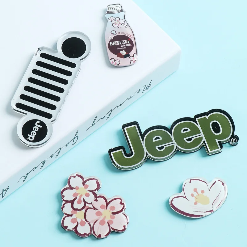 No MOQ Acrylic refrigerator magnets custom diy cartoon epoxy decorative creative magnets