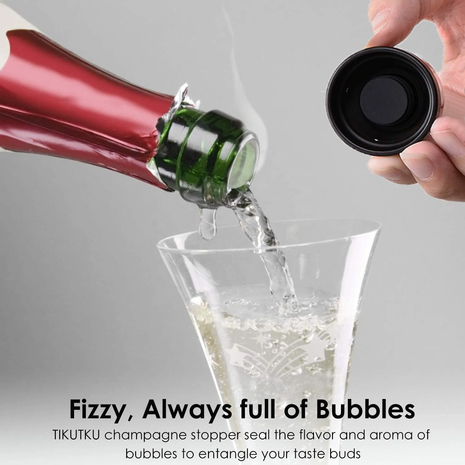 Champagne Stopper High Quality Plastic Vacuum Bottle Stopper Bar Gadgets Wine Preserver Cover with Lock