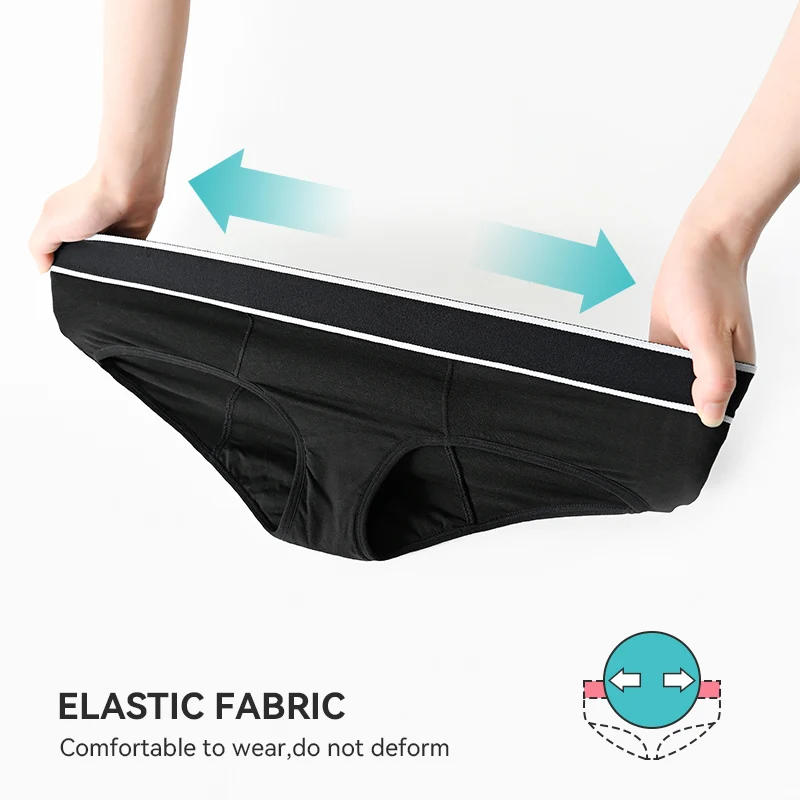 Young girls Yoga Panties No Tighten Menstrual Skinny Tummy Control Underwear Leak Proof Organic Bamboo fiber panty