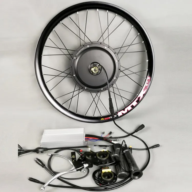 Overseas warehouse ebike conversion kit 48v 1000w front wheel fast speed quick installed with e bike parts battery 48v lithium