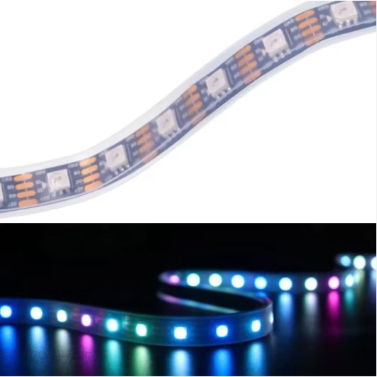 Dream Rgbic Flexible Neon Lights 24v Pixels Led Strip Running Color Led Neon Silicone Led Strip Diffuser 60led