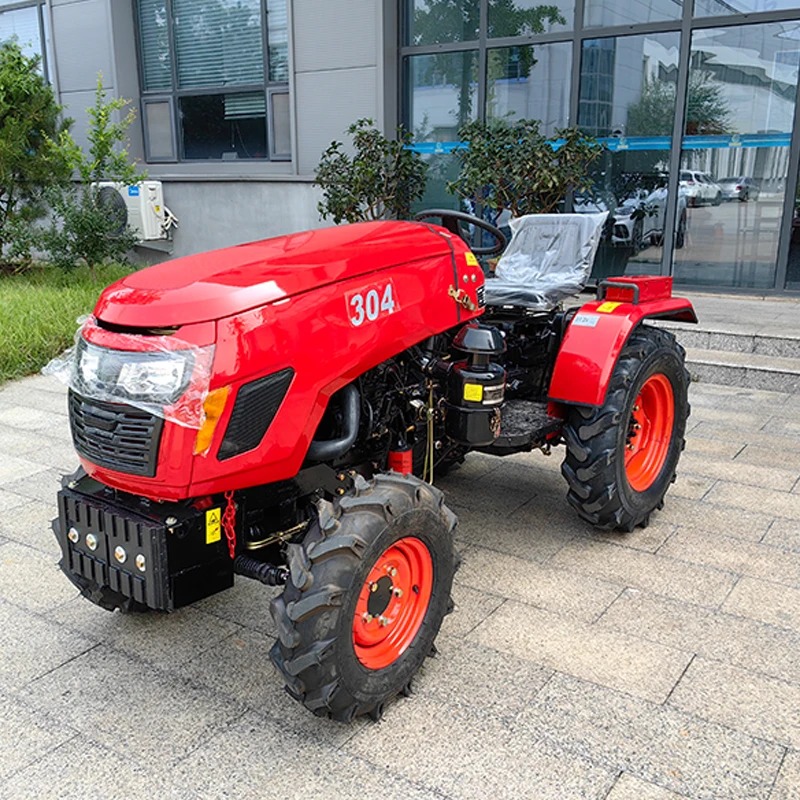 High efficiency agriculture trencher mini tractor garden tractor with front loader wheel tractor