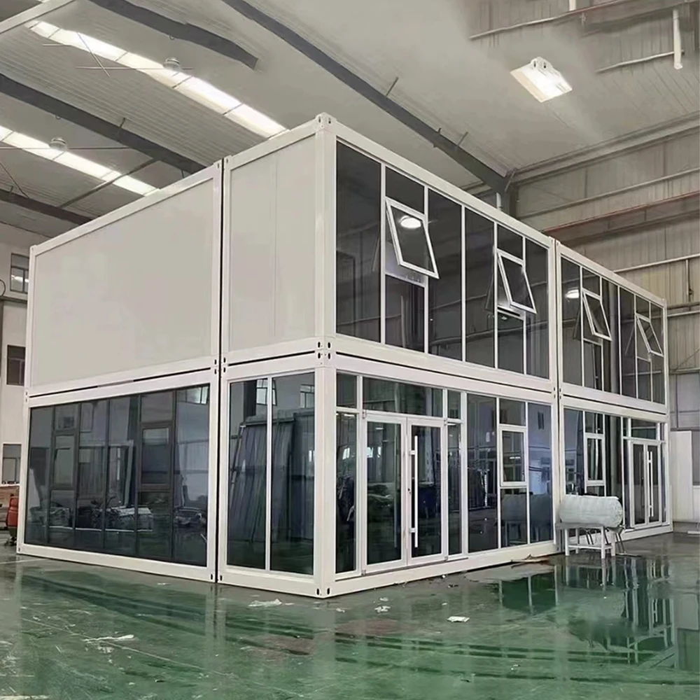 Prefab Modular Tiny Premade DIY Portable Cabin Bungalow Fabricated Flatpack Kit Homes Prefabricates Container House