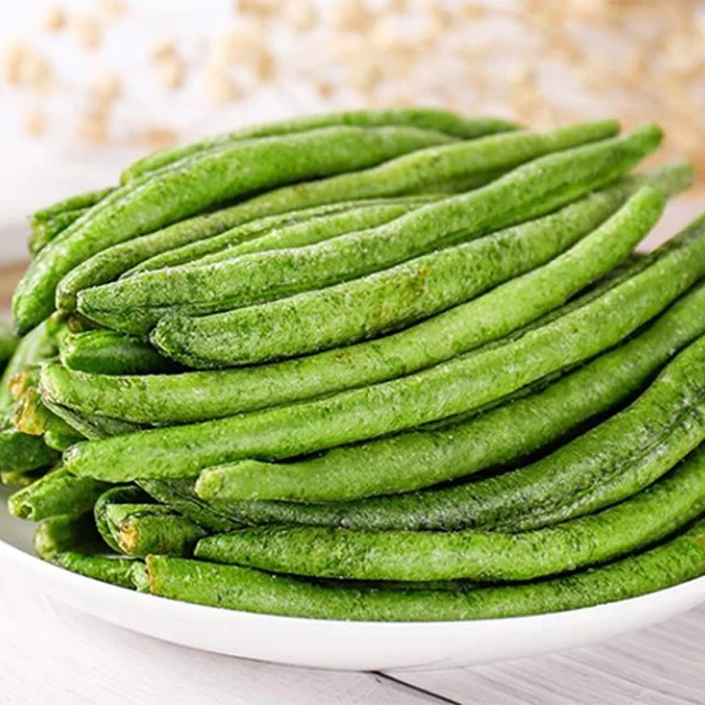 Dried Vegetables Snack Natural Fried Vacuum Package VF Dried Green Beans