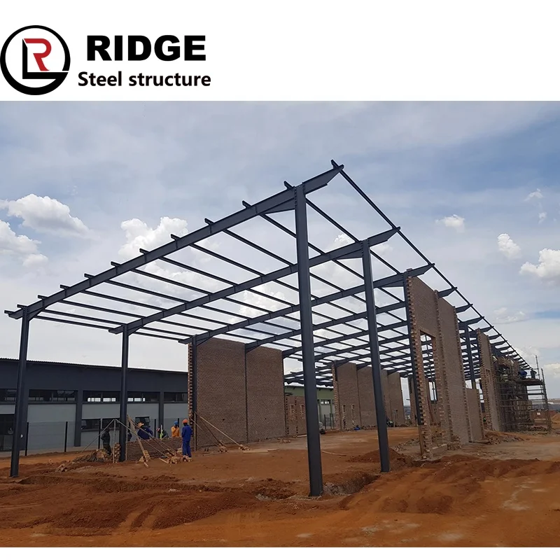 Pre Made Q355 H Steel Roof I Beams Design Easy Fabricated Workshop Galvanized Material