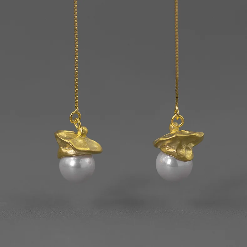 
925 Sterling Silver Desinger Earrings Popular Brands Hat Funny Earrings Pearl Jewelry Set 