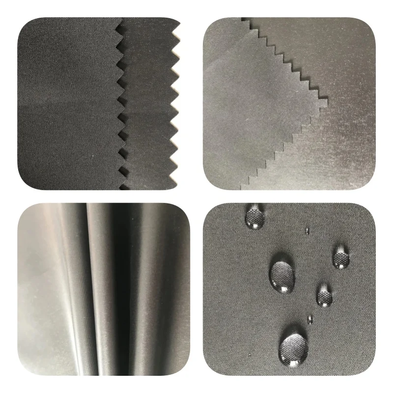 PP3/RUCRG  240T Poly pongee PU coating Silicone coating water resistant raincoat tent fabric