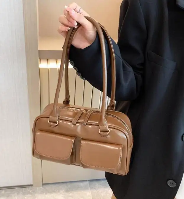 2024 Alibaba online shopping classic leather handbags woman bags, new fashion design ladies PU leather handbags female stock