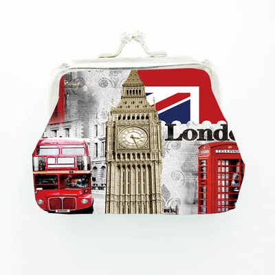 custom print travelling kids wallet purses clip pvc leather mini purses for women