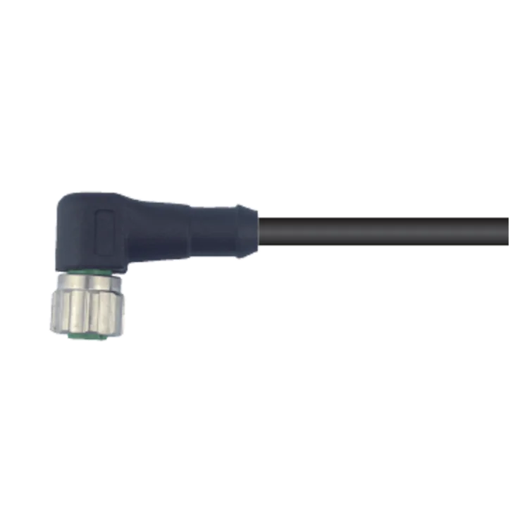 M12-Z04W-1.0UR Industrial Communication  Cable M12 4 Pin Female Aviation Plug