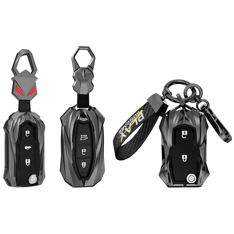 Metal Car Accessories Hot Sale Keyless Holder Fob For MG MG6 ZS HS For Roewe RX5 I5 MAX RX3 2017 2018 2019 2020 Key Cover Case