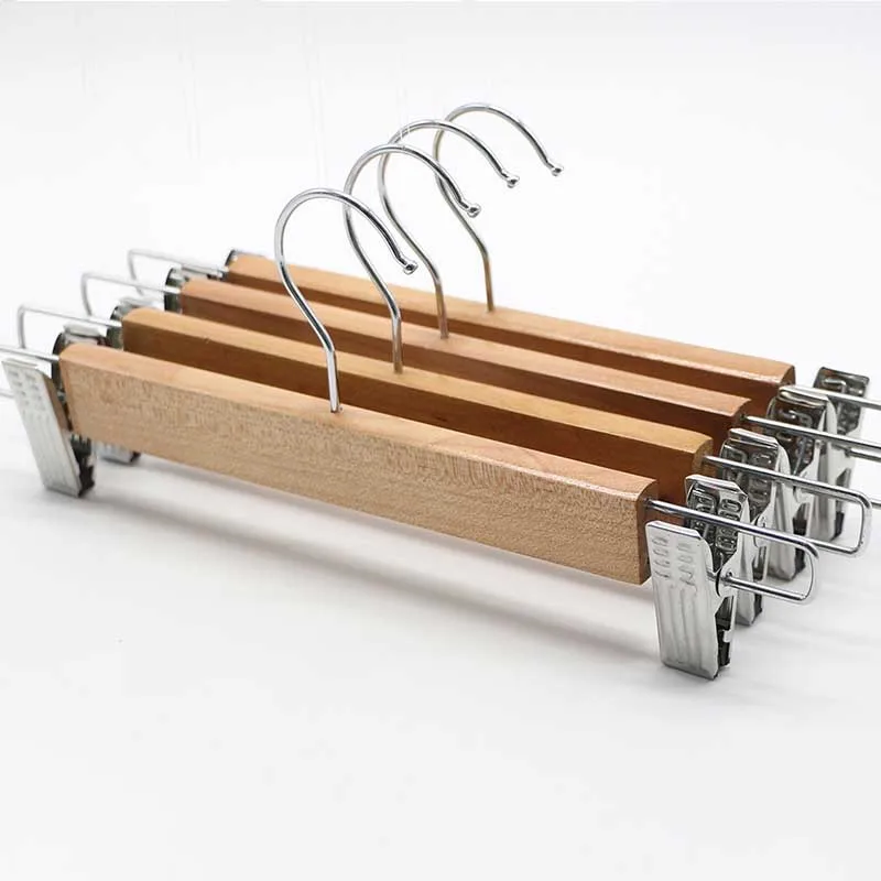 DS4288 Adult Clothes Hangers for Shirts Jackets Dress Pant Solid Wood Coat Hangers with 360 Swivel Chrome Hook Wooden Hangers