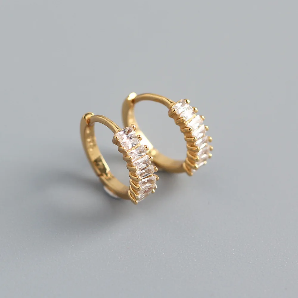 2022 Jewelry 925 Sterling Silver Hoop Earring Huggie Earrings Dainty Silver Earring