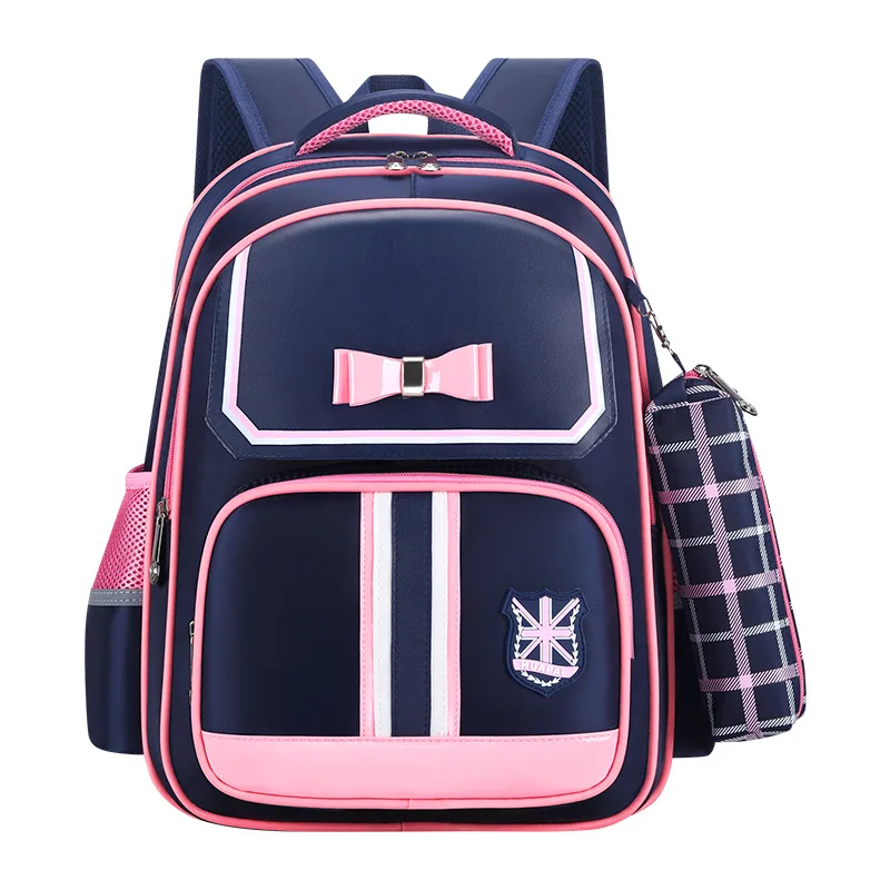 
Custom LOGO Waterproof Primary School Student Backpack Book Bag Sets 