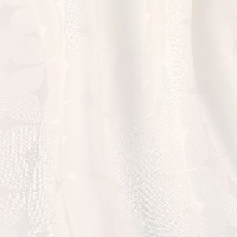 Wholesale Hangzhou fashion Silk Lines Cross Shine Jacquard White 114cm printing  100% silk fabric scarf