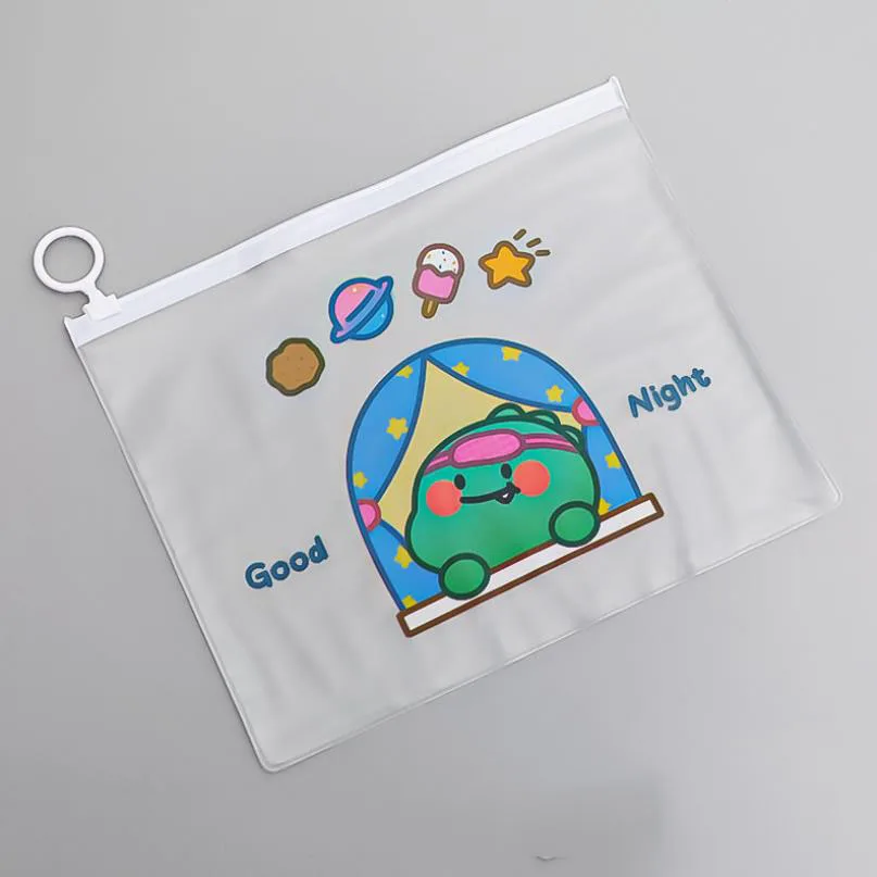 Custom Cheap Zipper Pencil Bag Transparent PVC Plastic Pen Bag School Pencil Case