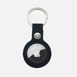 Leather Key Ring for Air tag Leather Case Protective Cover Bumper Shell Tracker Accessories Anti-scratch Air tag Keychain case