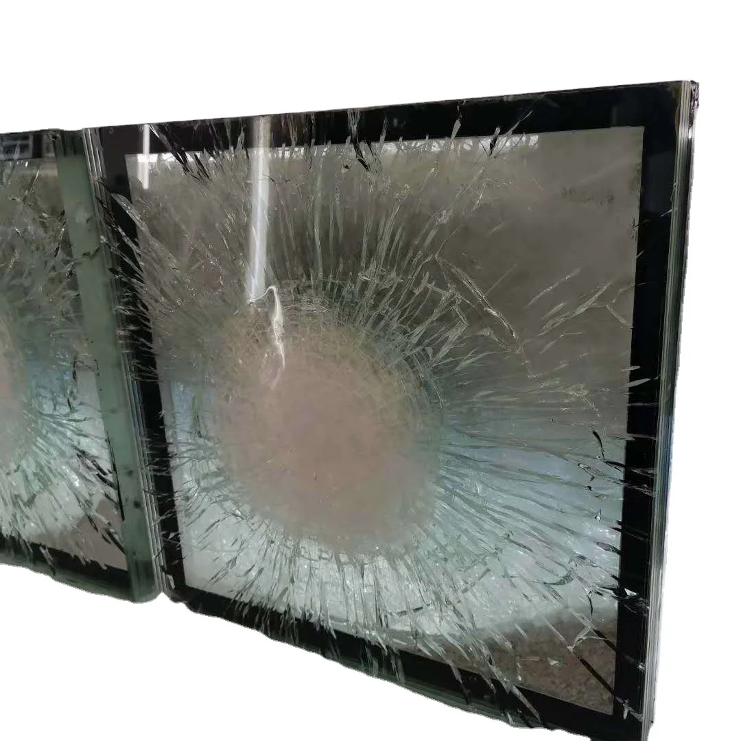 Multilayer bulletproof Laminated glass transparent float glass with 0.38mm 1.52mm PVB film