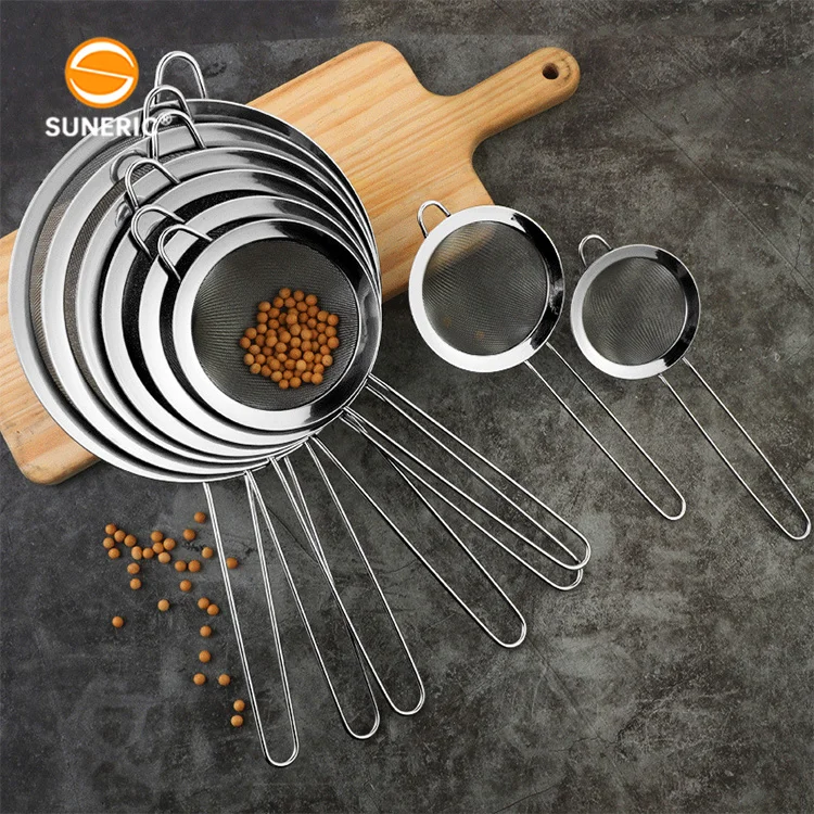 304 Stainless Steel Juicer Sieve Sifter Colander Fine Mesh Strainer for Kitchen Home Cooking