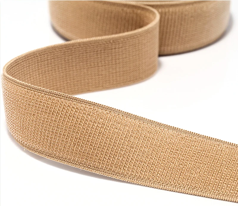 Heavy loop fabric stretchable hook loop Knit Elastic Band for Clothes Sewing Hemming Craft Fabric Tape